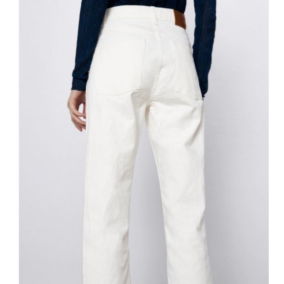 Zara | Premium High Waist Ankle Straight Jeans - Picture 3 of 8